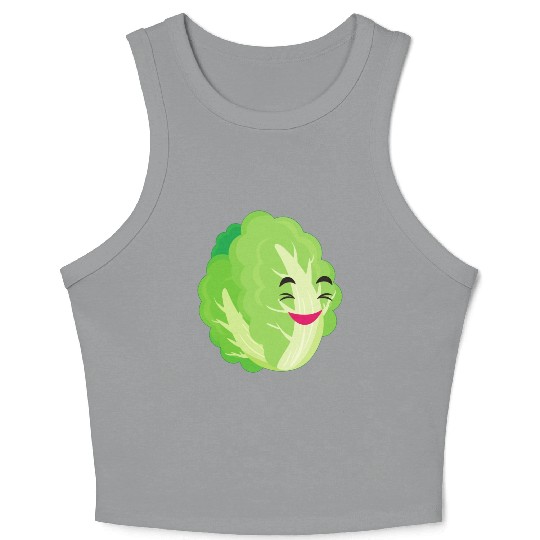 lettuce green Crop Tank Top