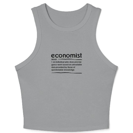 Humorous Communal Science Societal Economy Tax Crop Tank Top