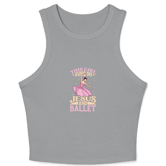 Ballet Ballerina Dance Dancer Dancing Ballet Gift Crop Tank Top