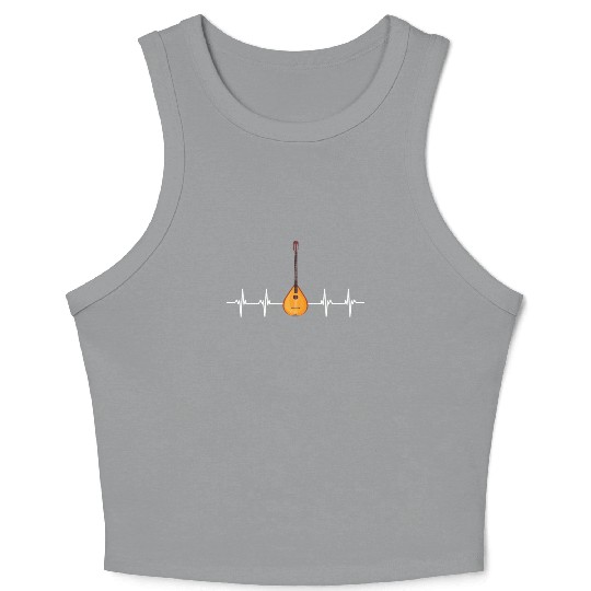 Irish Bouzouki Instrument Greek Crop Tank Top