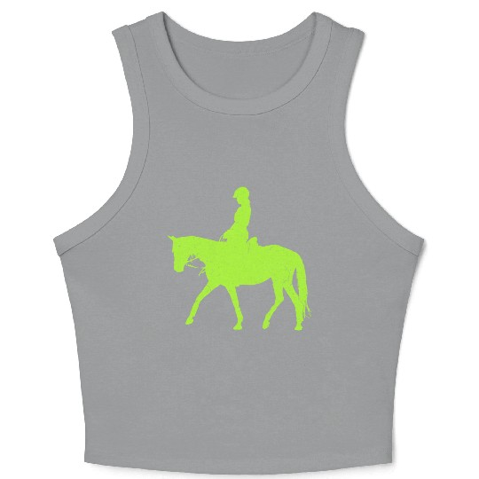 Equestrian Green Lizard Crop Tank Top