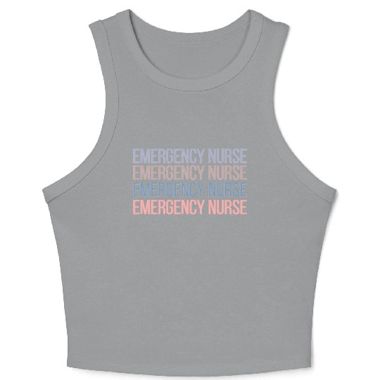Er Nurse Emergency Room Nurse Registered Nurse Crop Tank Top