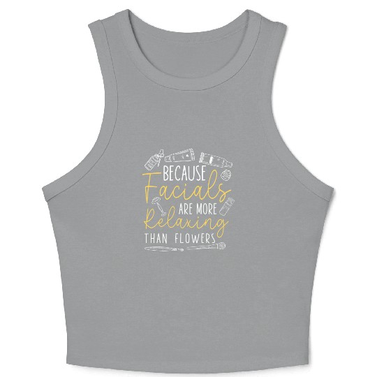 Cute Licensed Esthetician Skincare Crop Tank Top