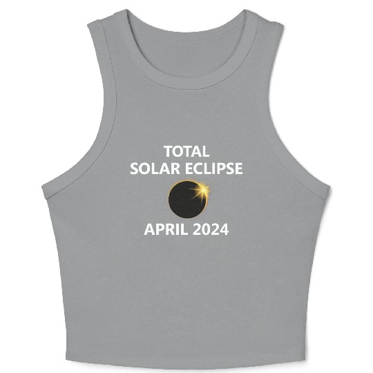 Solar Eclipse 2024 Kentucky Oklahoma Michigan City Crop Tank Top