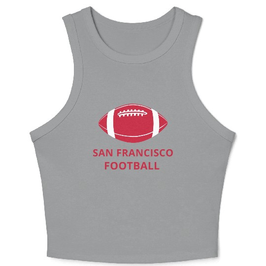 San Francisco Football Crop Tank Top