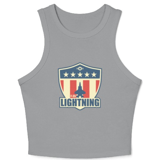 F35 Lightning boy Copy Copy Crop Tank Top
