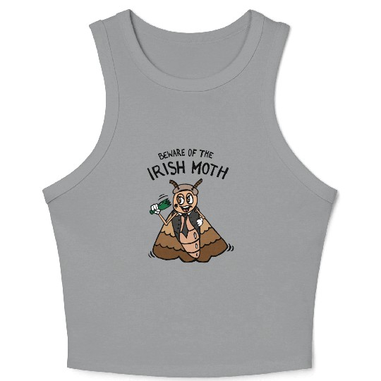 Beware Of The Irish Moth Mob Crop Tank Top