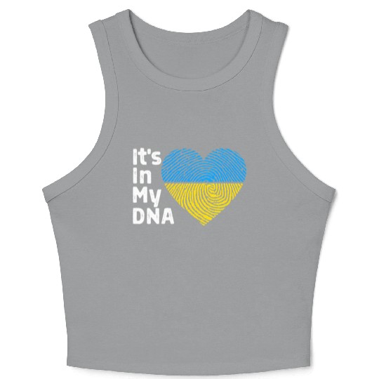 It'S In My Dna Ukraine I Stand With Ukraine Crop Tank Top