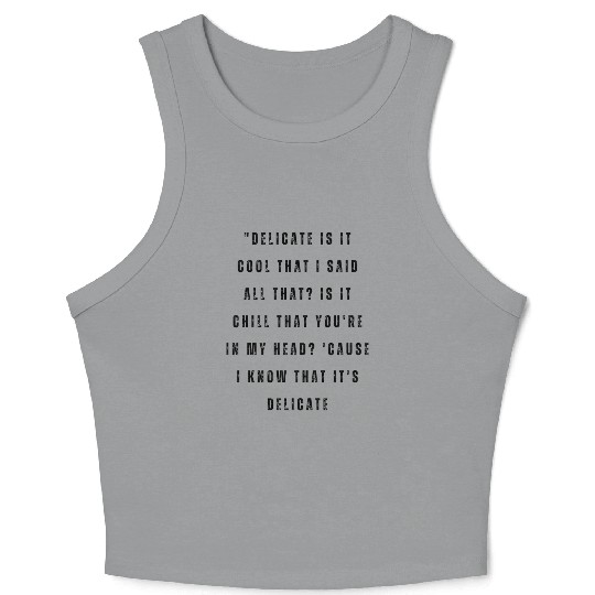 best song quotes nostalgia Crop Tank Top