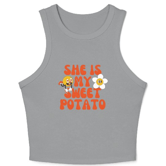 she is my sweet potato Crop Tank Top