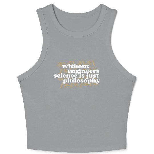 Philosophy Teacher Poetry Reading Book Science Crop Tank Top