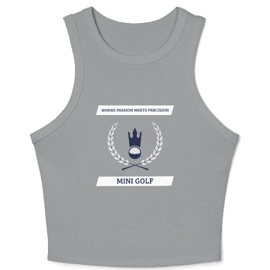 Mini Golf | Miniature Golf | Mini Golfer Crop Tank Top