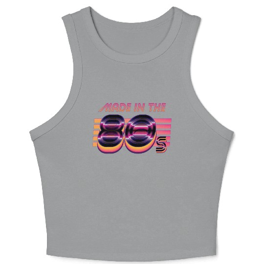 Retrowave Made In The 80s Crop Tank Top