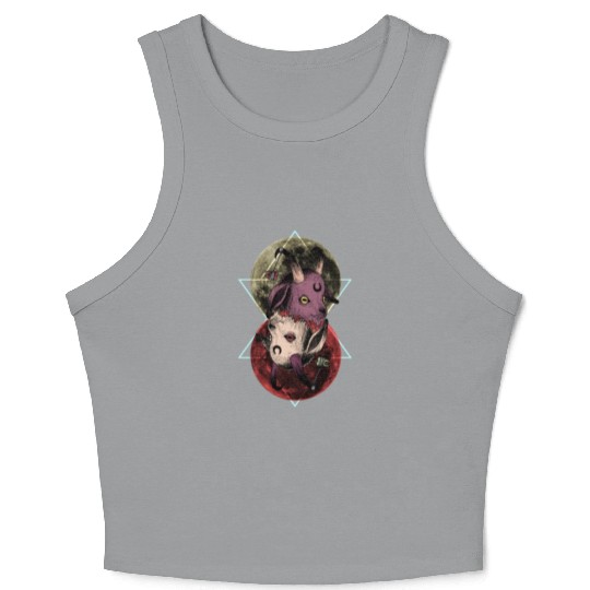 As Above So Below Goat Crop Tank Top