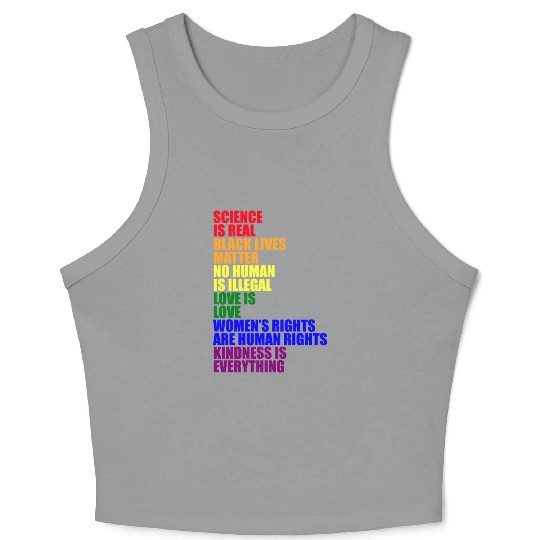 Science Is Real Crop Tank Top