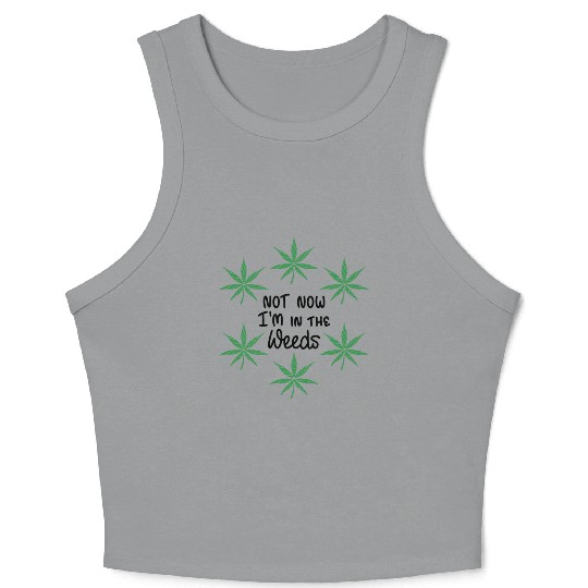 Quote, cute, green, Fresh, motivation Crop Tank Top