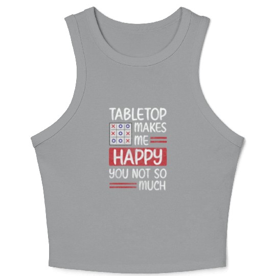 Board Game Nerd Strategy Crop Tank Top