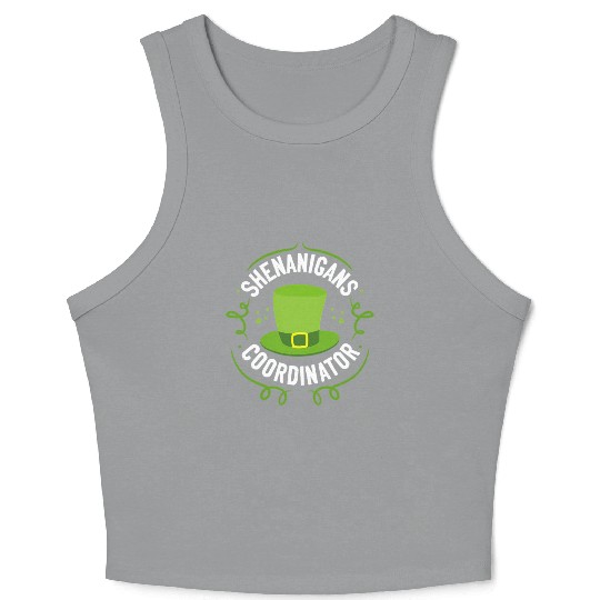 Shenanigans Coordinator Teacher St Patrick'S Day Crop Tank Top