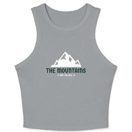The Mountains Are Calling Crop Tank Top