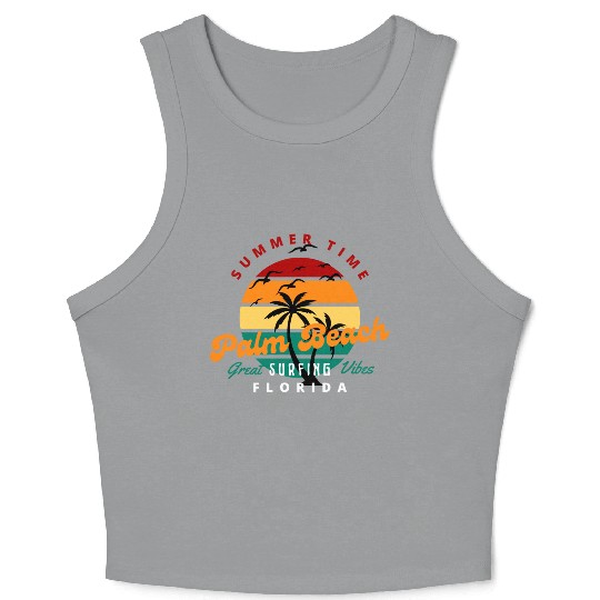 Palm Beach Florida Crop Tank Top
