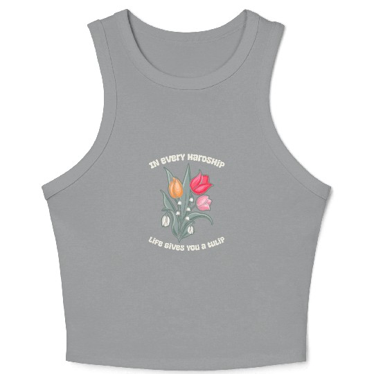 Tulip Gardening Cute Crop Tank Top
