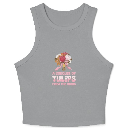 Tulip Gardening Cute Crop Tank Top