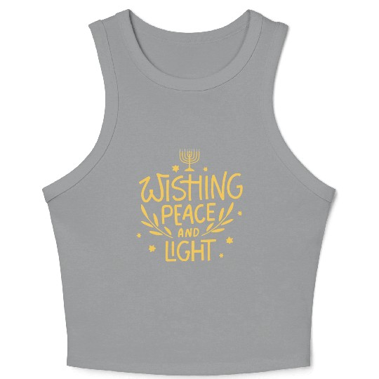 Wishing Peace And Light This Hanukkah Crop Tank Top