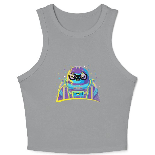 Astro Sloth Crop Tank Top