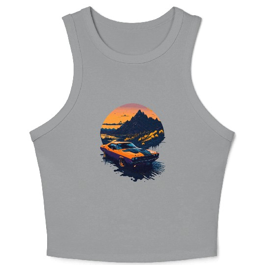 Muscle Classic Car Crop Tank Top