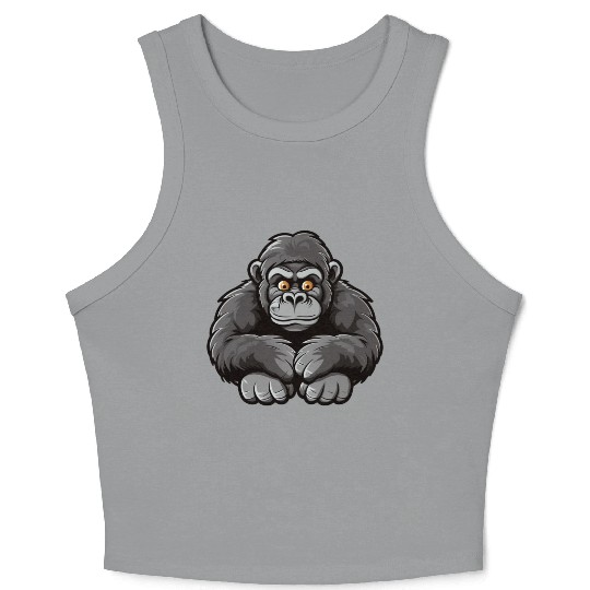Cute Monkey for Kids for a Kid Crop Tank Top