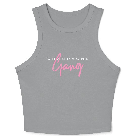 Champagne Gang Crop Tank Top