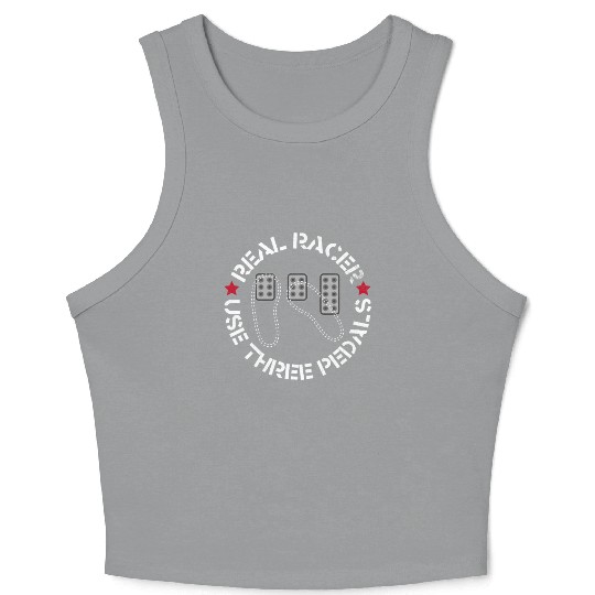 Real Racer Use Three Pedals Crop Tank Top