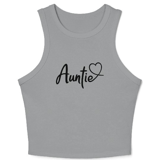 I Love My Aunt Cute Auntie Crop Tank Top