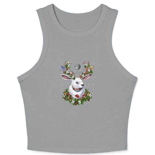 Jackalope Rabbit Crop Tank Top