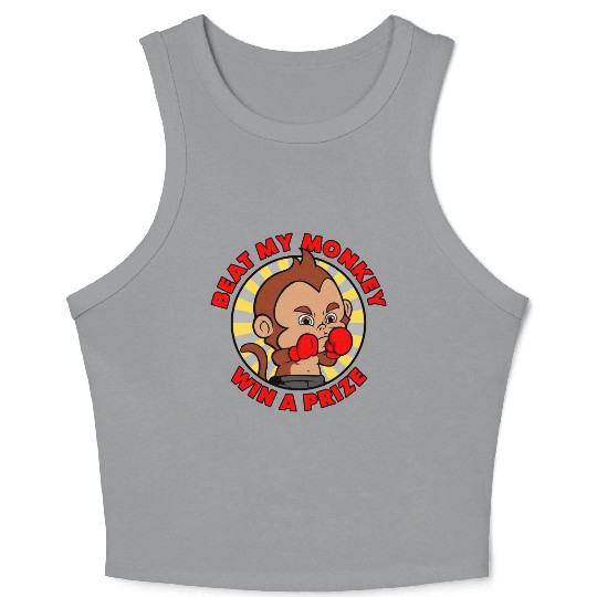 Beat My Monkey Crop Tank Top