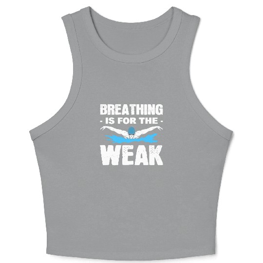 Breathing Is For The Weak Lifeguard Crop Tank Top