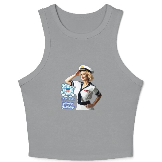 U.S. Coast Guard 233rd Birthday Crop Tank Top
