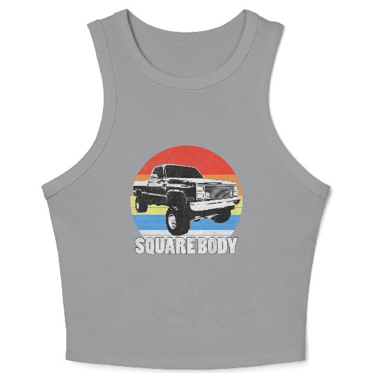 Lifted Square Body Truck Squarebody Crop Tank Top