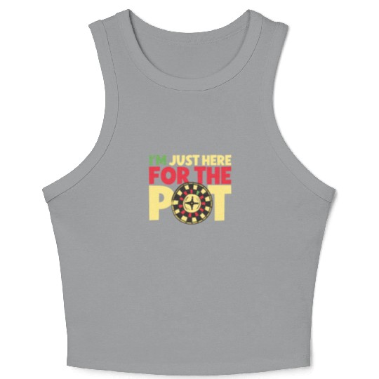 Poker Casino Poker Player Gambling Roulette Crop Tank Top