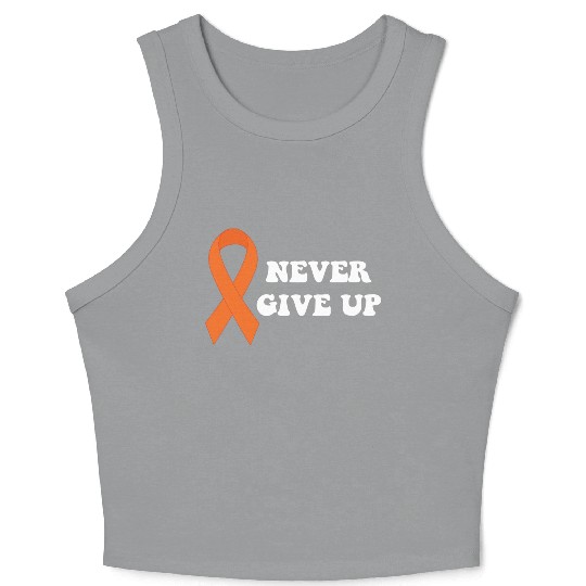 Never Give Up Multiple Sclerosis Awareness Crop Tank Top