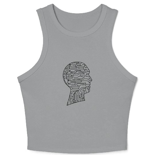 AI Artificial Intelligence Robot AI Machines Crop Tank Top
