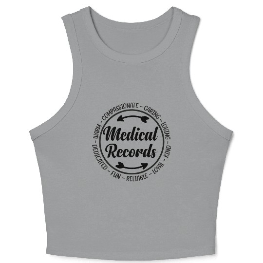 Funny Medical Records World Health Day Crop Tank Top