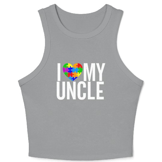 I Love my Uncle Crop Tank Top