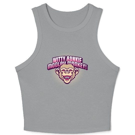 Witty Bankie Moolah Monkey Crop Tank Top