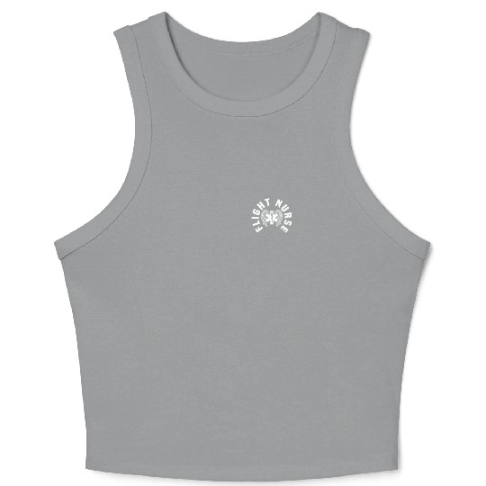 Flight Nurse Logo Air Medical Transport Crop Tank Top