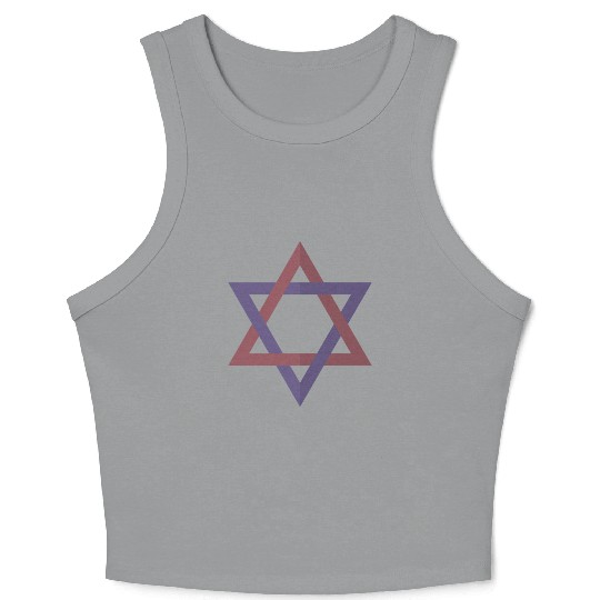 Star Of David Crop Tank Top