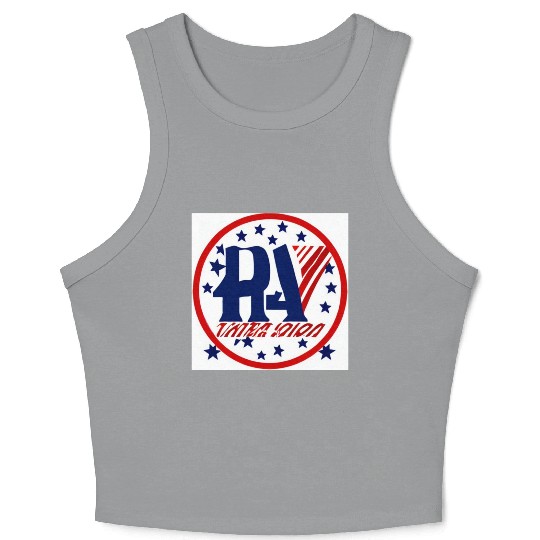 RA USA Crop Tank Top: Red, White, and Blue All the Way!"