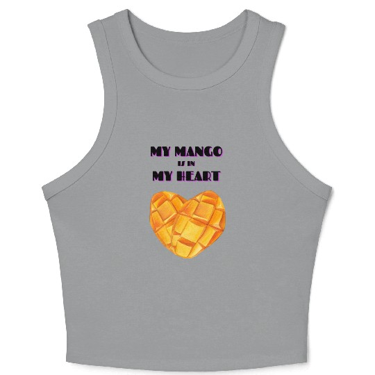 My Mango is in my Heart Crop Tank Top