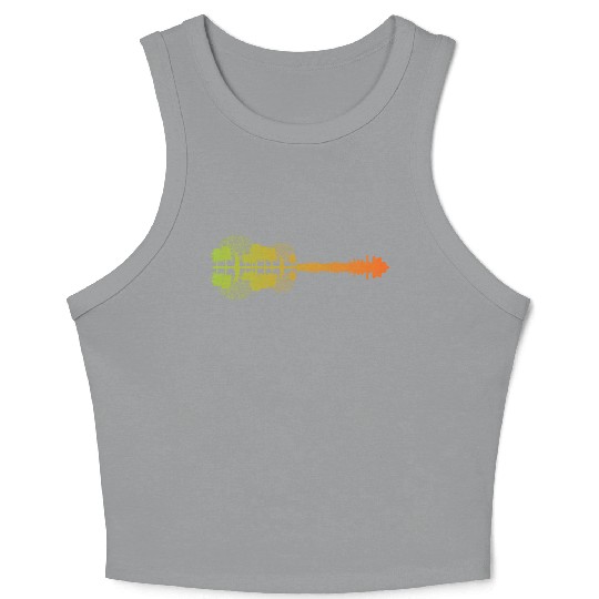 Guitarist Guitar Landscape Crop Tank Top