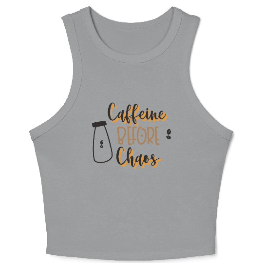 Caffeine Lover Cup Of Coffee Lover Crop Tank Top